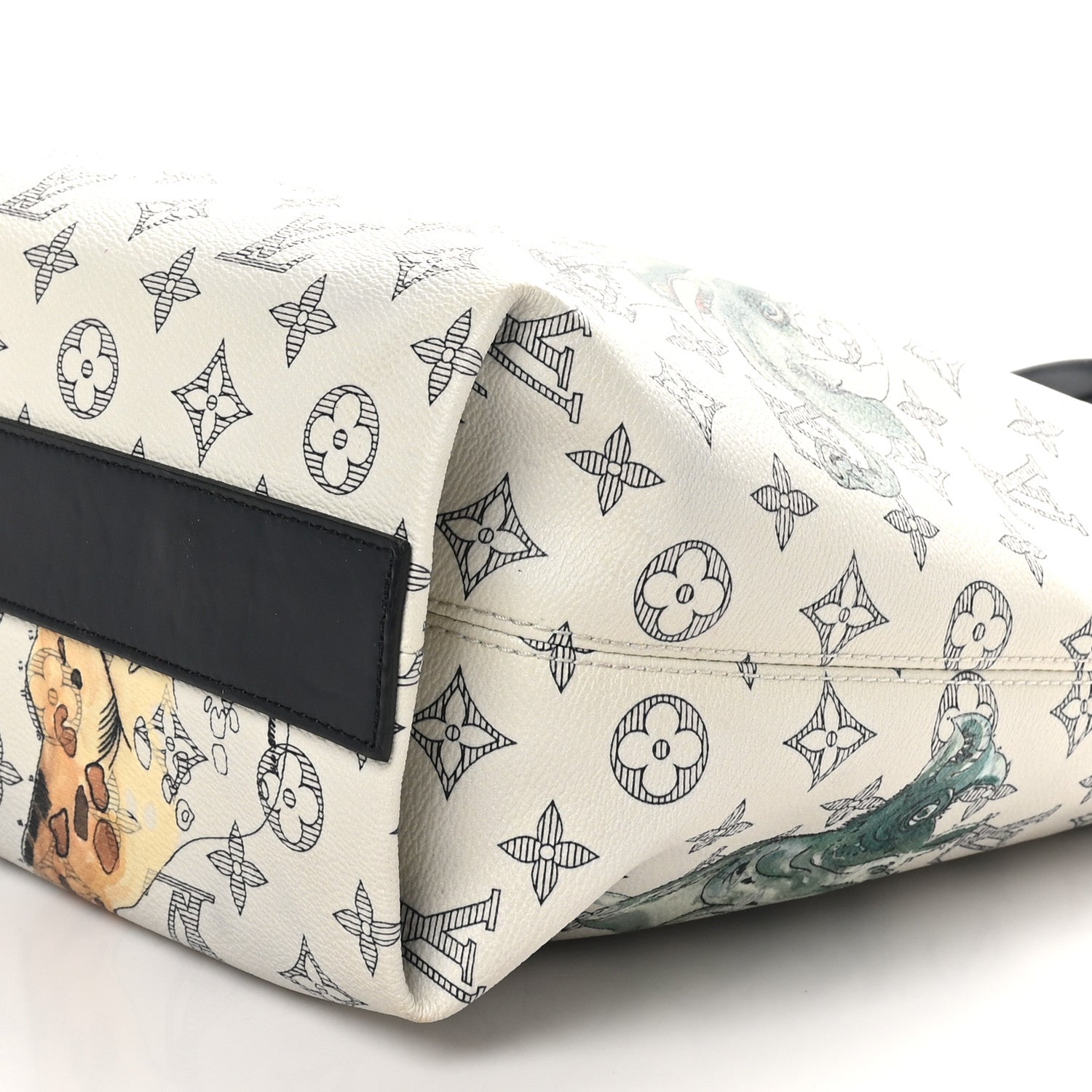 Louis Vuitton Savane Monogram Chapman Atlas Tote White 9 of 10
