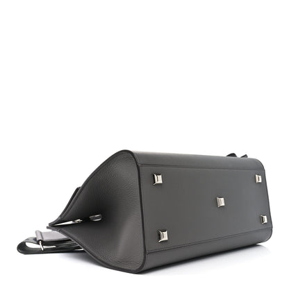 Salvatore Ferragamo Calfskin Medium Studio Soft Bag Grey 5 of 10