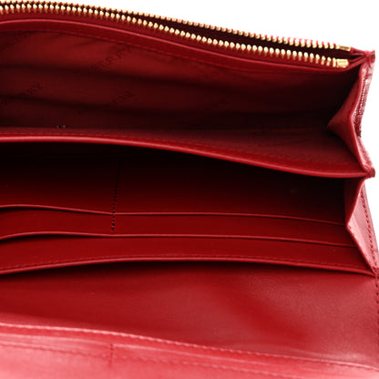 Burberry Patent Glitter Porter Continental Wallet Red 5 of 9