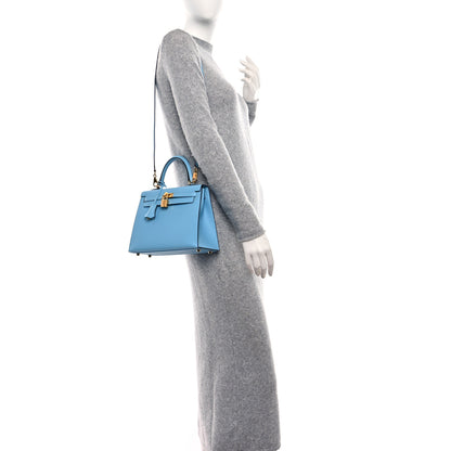 Hermes Epsom Kelly Sellier 25 Celeste 2 of 10