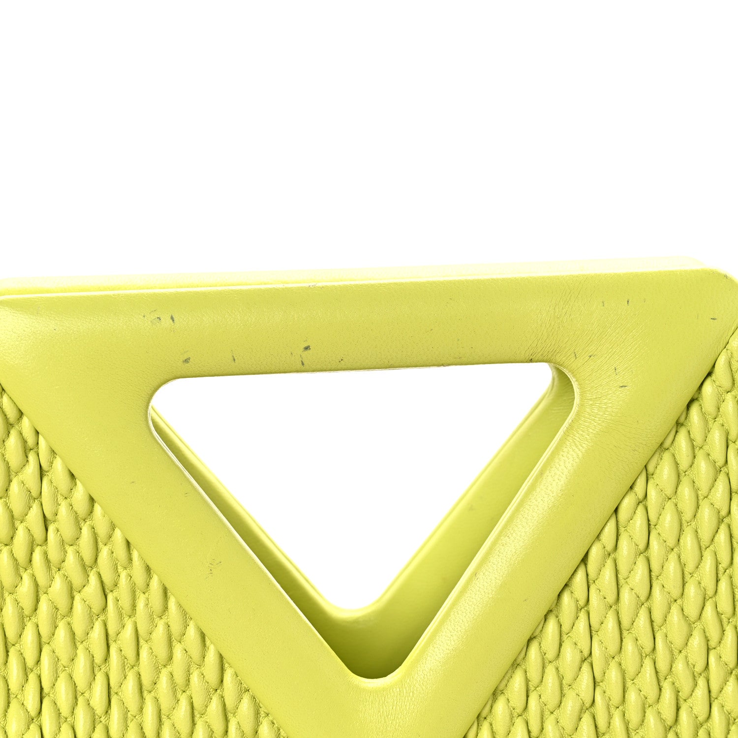 Bottega Veneta Lambskin Knit Large The Point Triangle Bag Seagrass 12 of 13