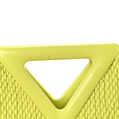 Bottega Veneta Lambskin Knit Large The Point Triangle Bag Seagrass 12 of 13