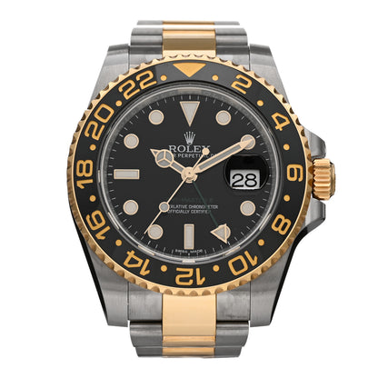 Rolex Stainless Steel 18K Yellow Gold 40mm GMT-Master II Oyster Perpetual Date Watch 116713LN 1 of 5