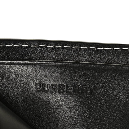 Burberry Calfskin E-canvas Kier Check Card Case Black White 6 of 11