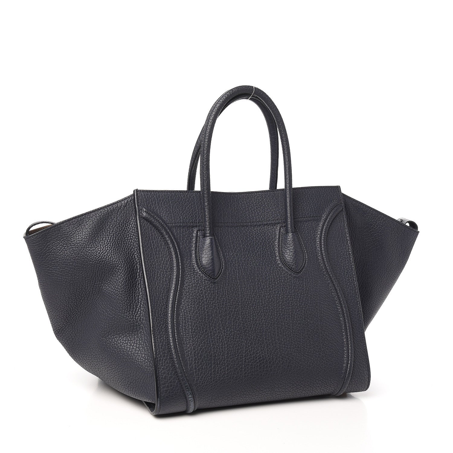Celine Bullhide Calfskin Medium Phantom Luggage Navy Blue 2 of 15