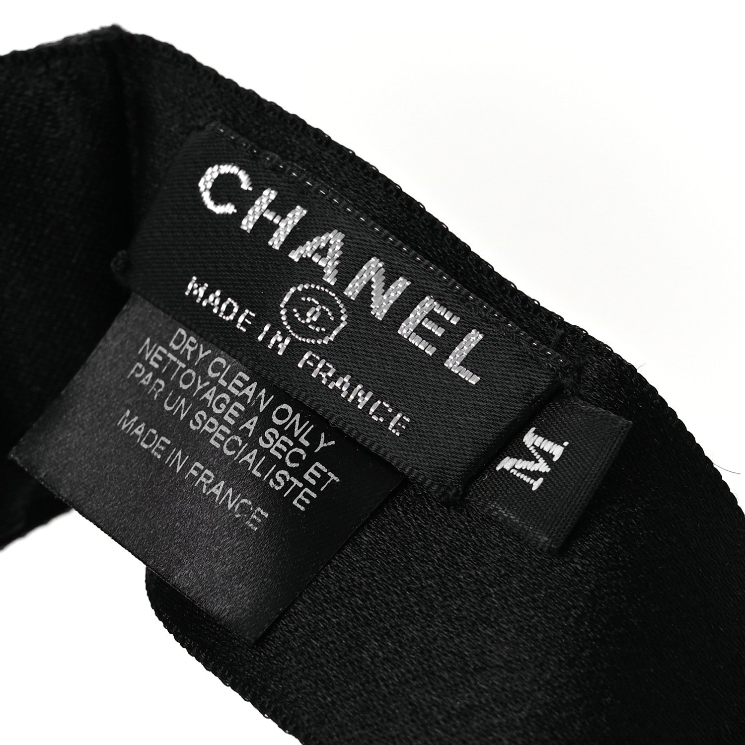 Chanel Silk Soft CC Headband M Black 4 of 4