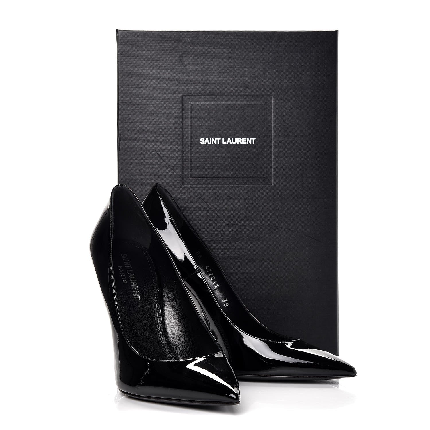 Saint Laurent Patent Opyum 110 Pumps 38 Nero Black 9 of 9