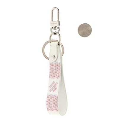 Louis Vuitton Damier Spray Dragonne Key Holder White 2 of 3