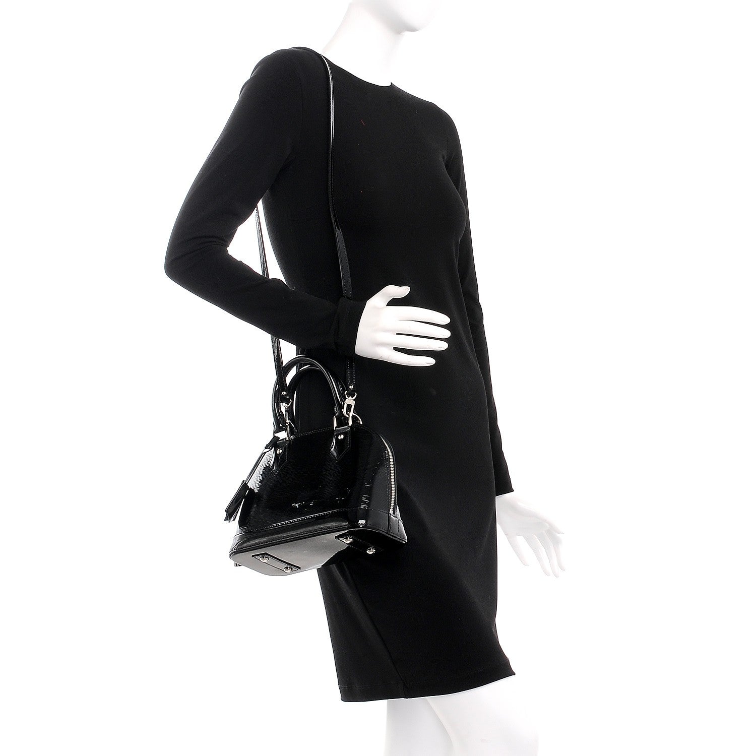 Louis Vuitton Epi Electric Alma BB Black 2 of 8