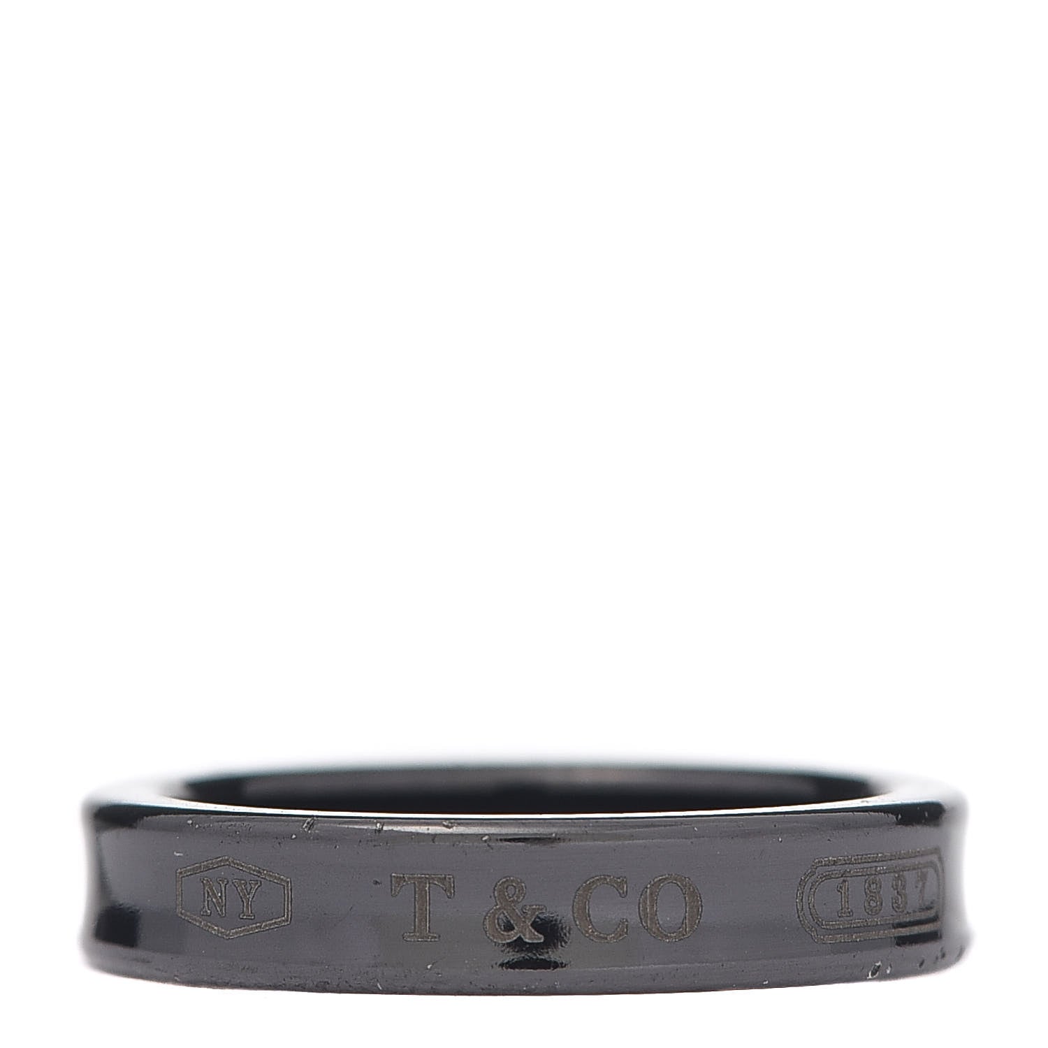 Tiffany Titanium 4mm Narrow 1837 Ring 52 6 1 of 4