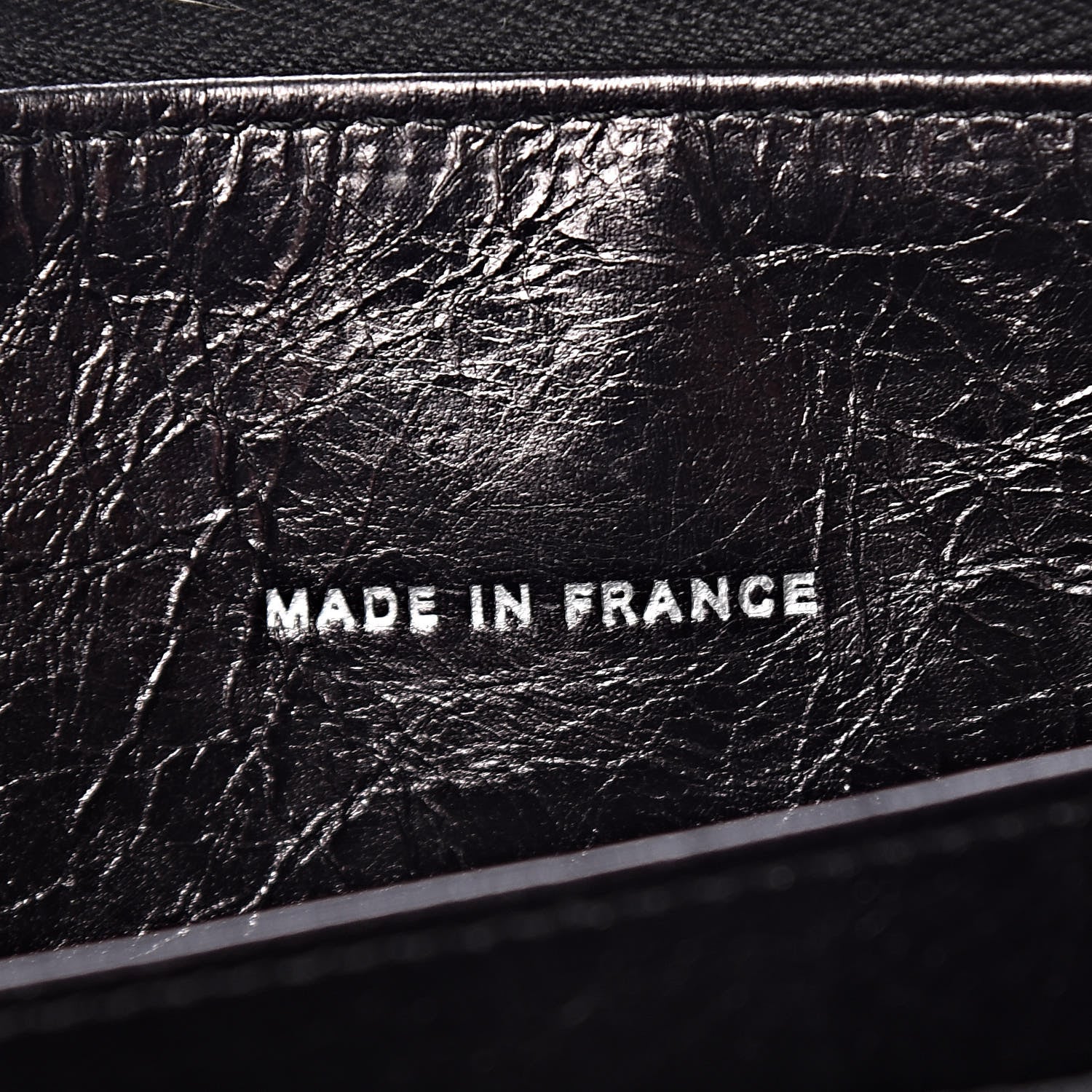 Chanel Aged Calfskin Striped Reissue Zip Around Wallet Black 7 of 10