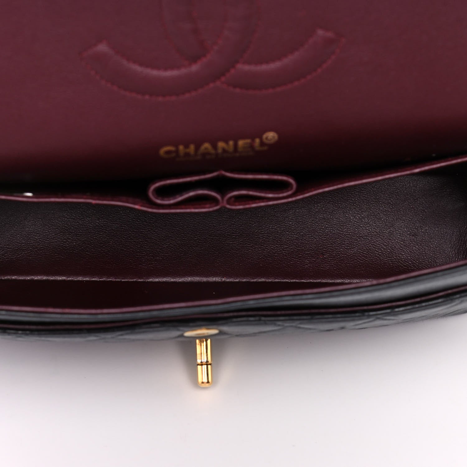 Chanel Lambskin Quilted Medium Double Flap Black 5 of 13