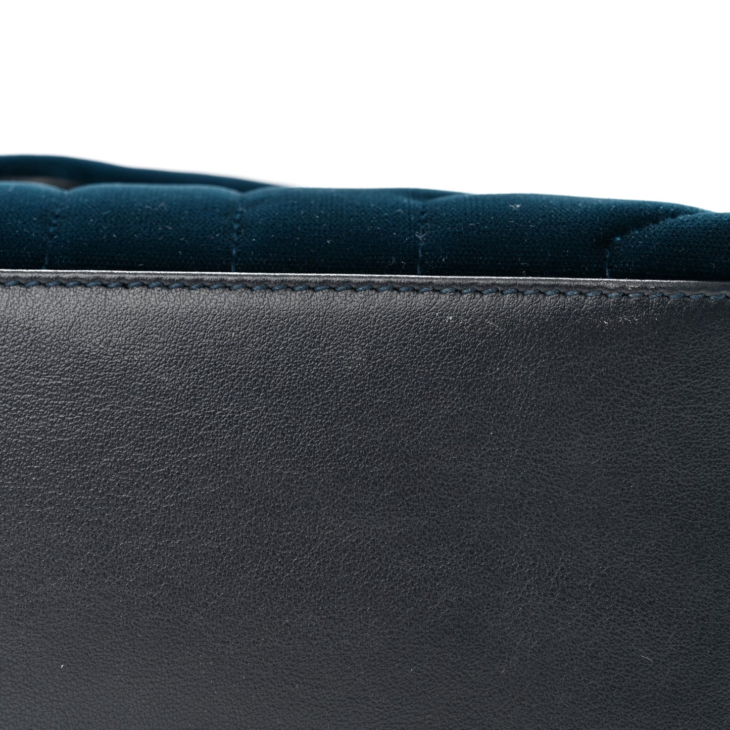 Velvet Y Quilted Monogram Small Loulou Chain Satchel Medium Blue