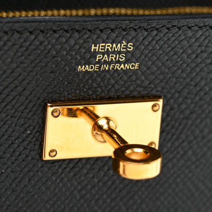 Hermes Epsom Kelly Longue Wallet Black 8 of 8