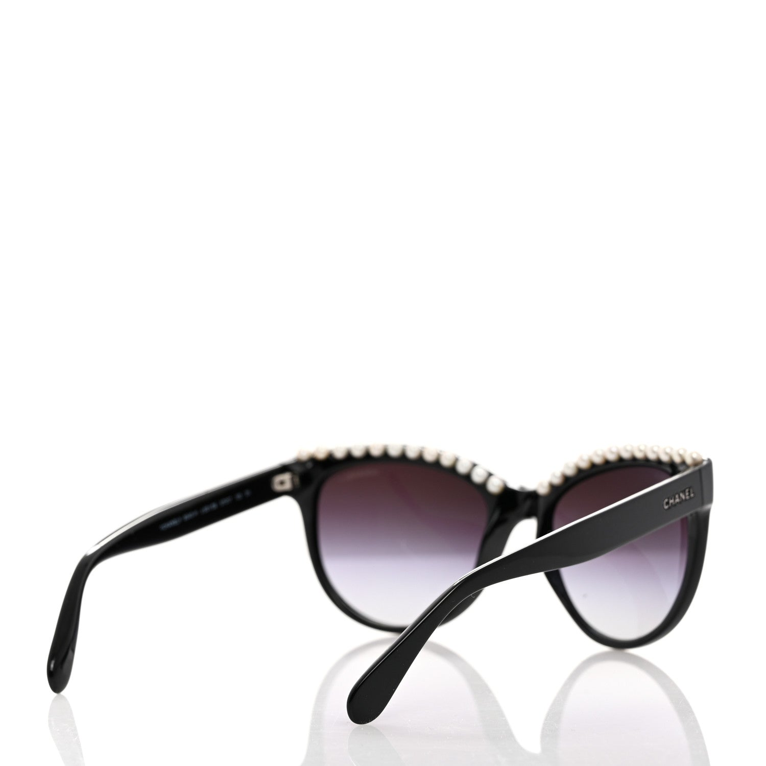 Chanel Freshwater Cultured Pearl Butterfly Sunglasses 6040-H Black 4 of 9