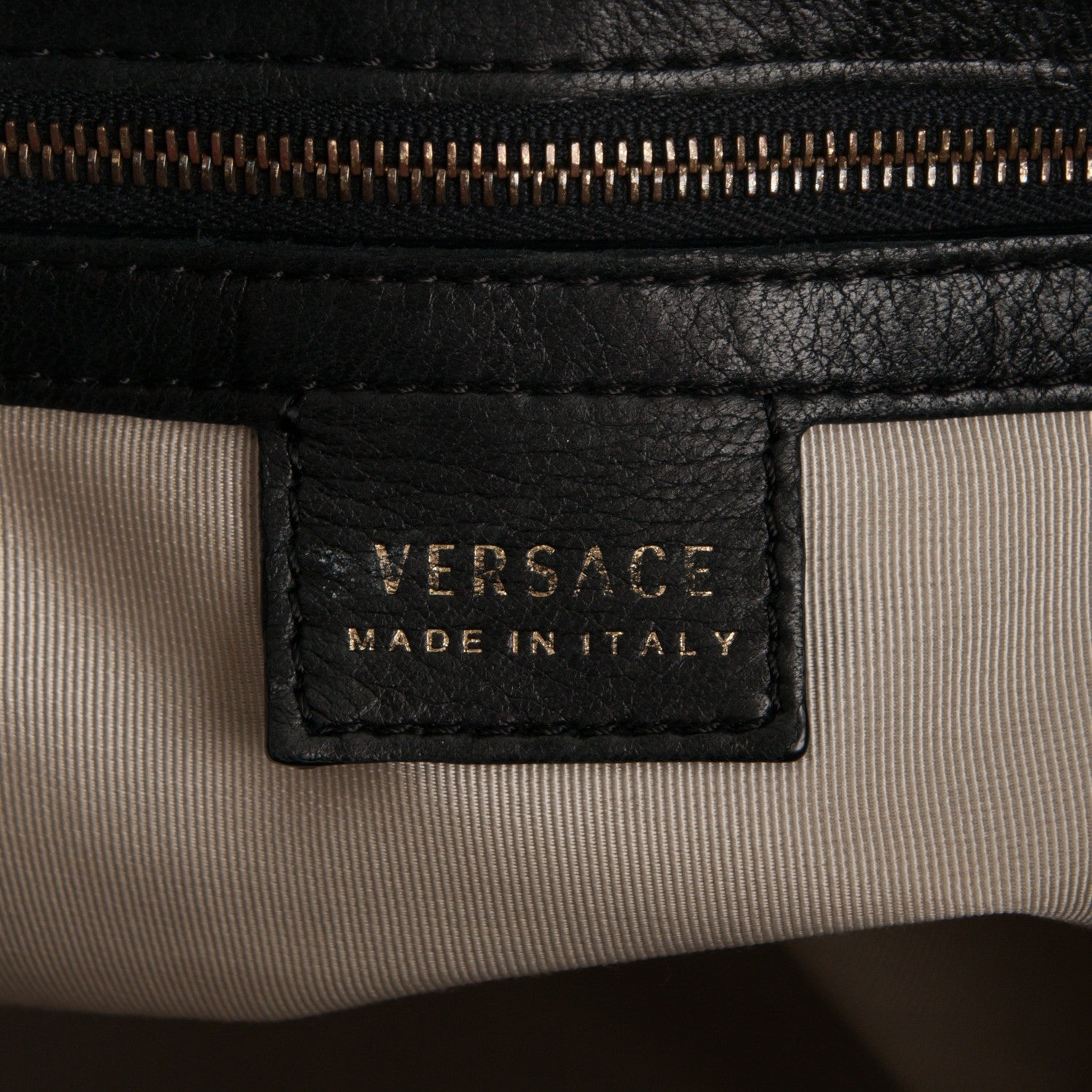 Versace Nappa Quilted Tote Black 6 of 6