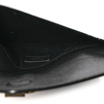 Saint Laurent Grain De Poudre Uptown Pouch Black 5 of 9