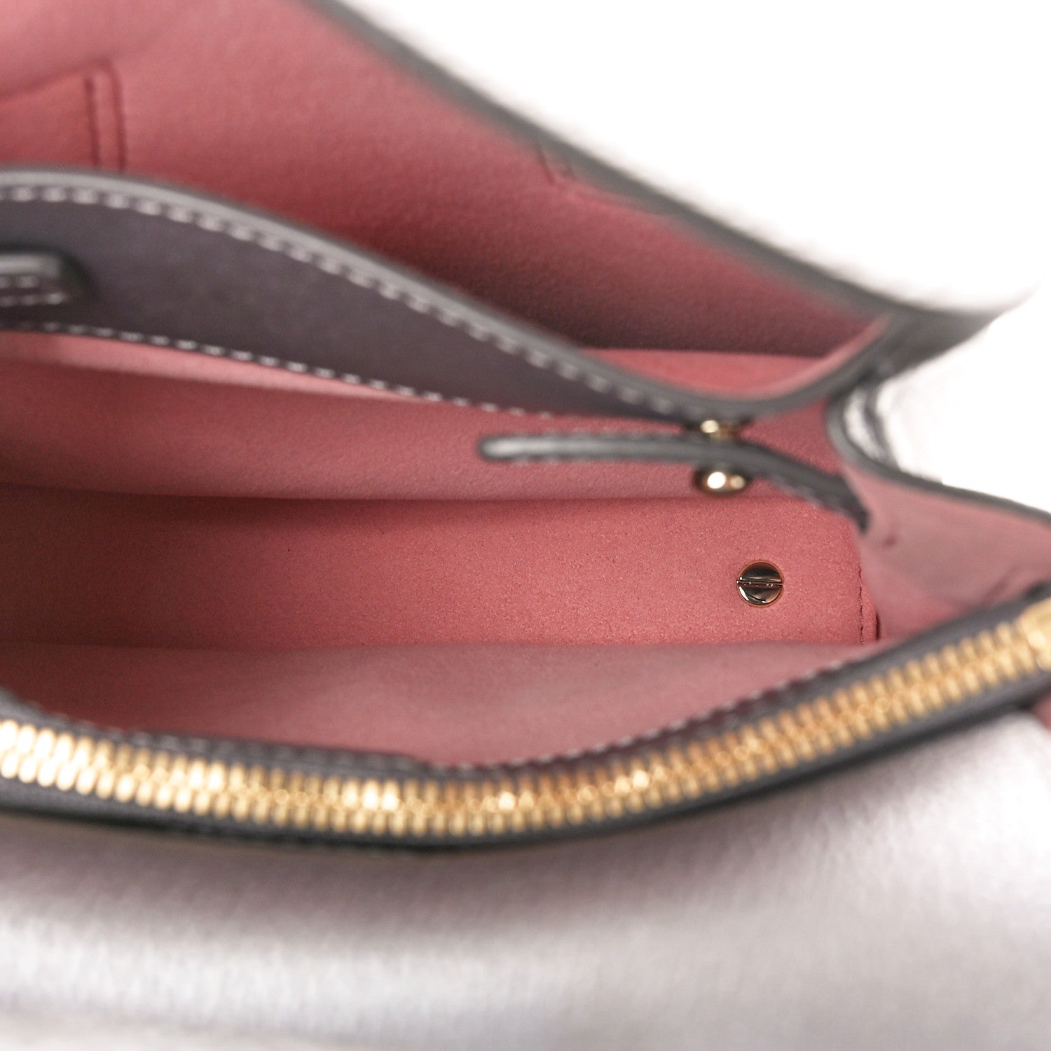 MCM Metallic Grained Calfskin Mini Milla Tote Spike Silver 6 of 9