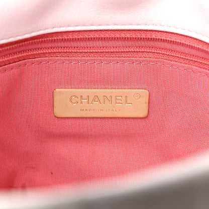 Chanel Lambskin Quilted Large Chanel 19 Flap White 6 of 17