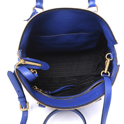 Prada Vitello Phenix Tote Royal 4 of 9