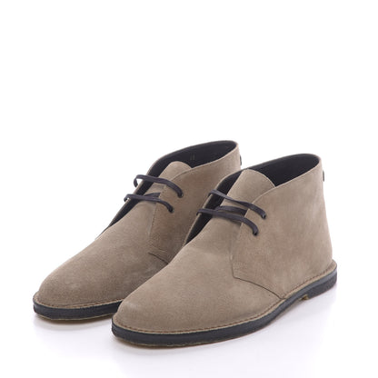 Saint Laurent Suede Mens Oran Lu Boots 42 Sigaro 3 of 13
