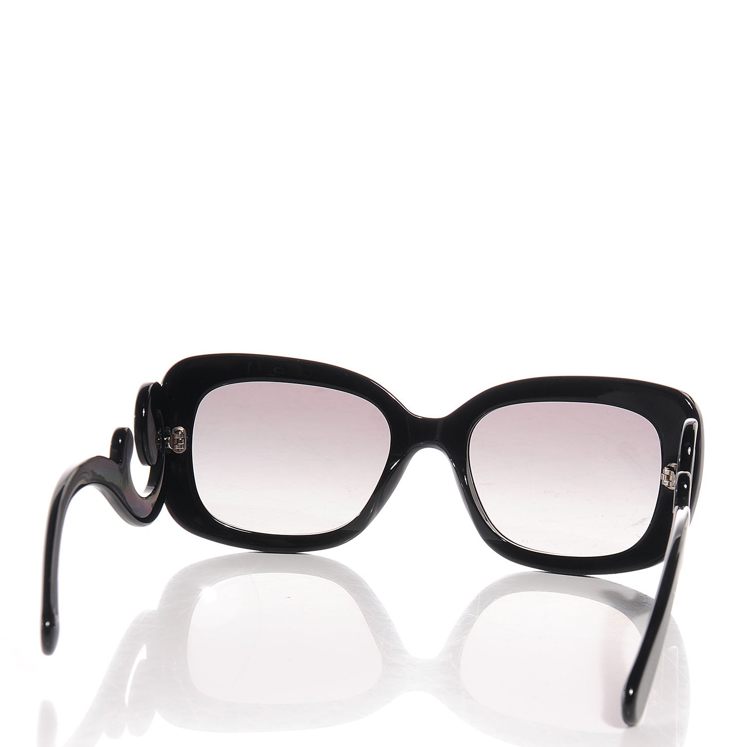 Prada Acetate Baroque Sunglasses SPR 27O Black 2 of 4
