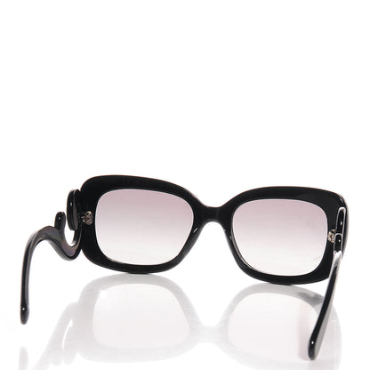 Prada Acetate Baroque Sunglasses SPR 27O Black 2 of 4