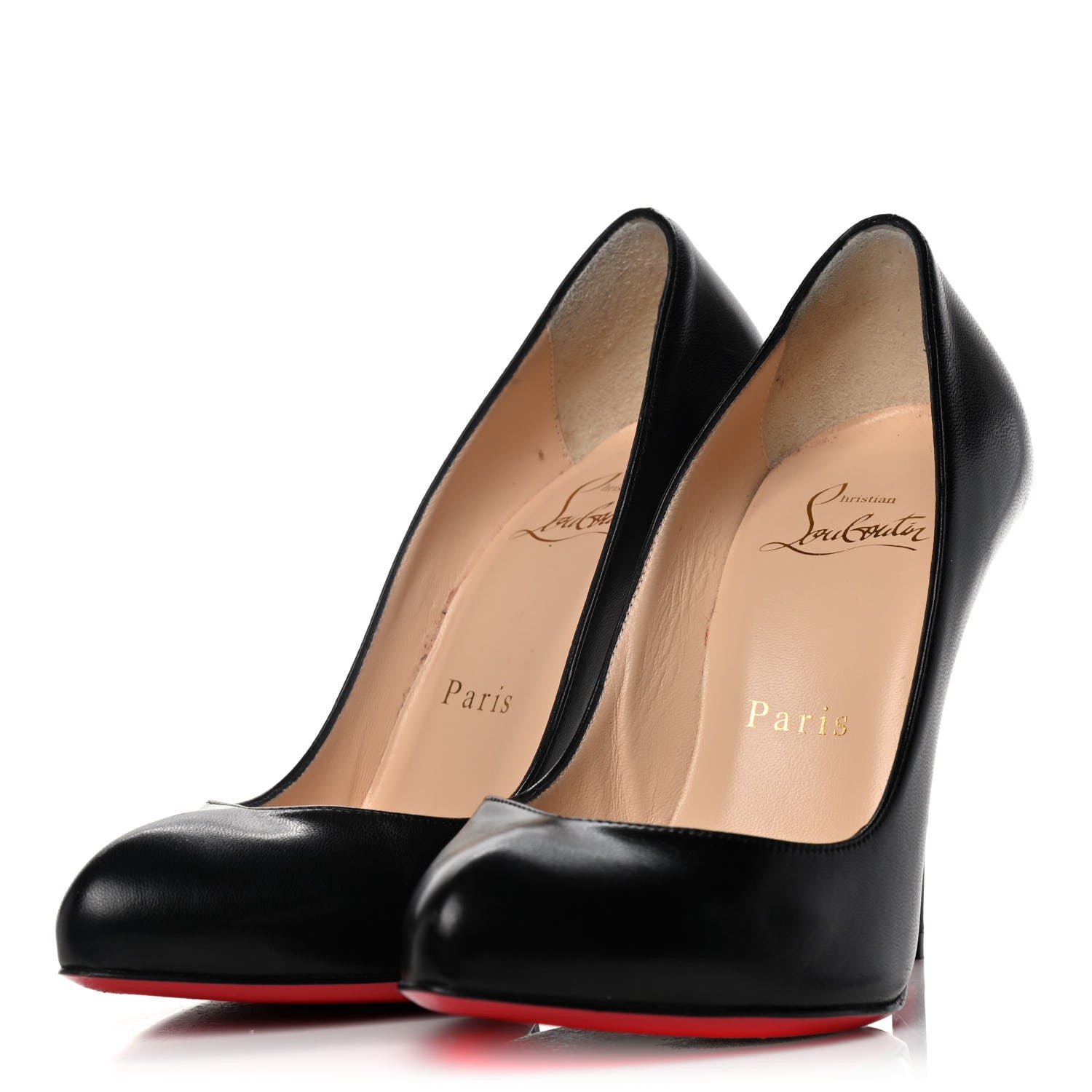 Christian Louboutin Shiny Nappa Breche 100 Pumps 35 Black 3 of 10