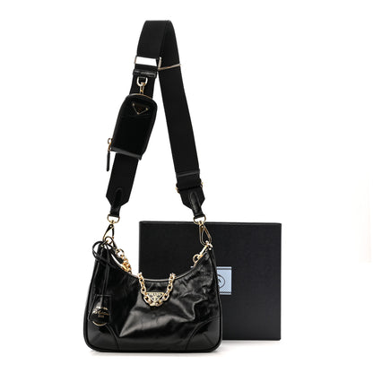 Prada Soft Lux Calfskin Re-Edition 2005 Shoulder Bag Black 11 of 11