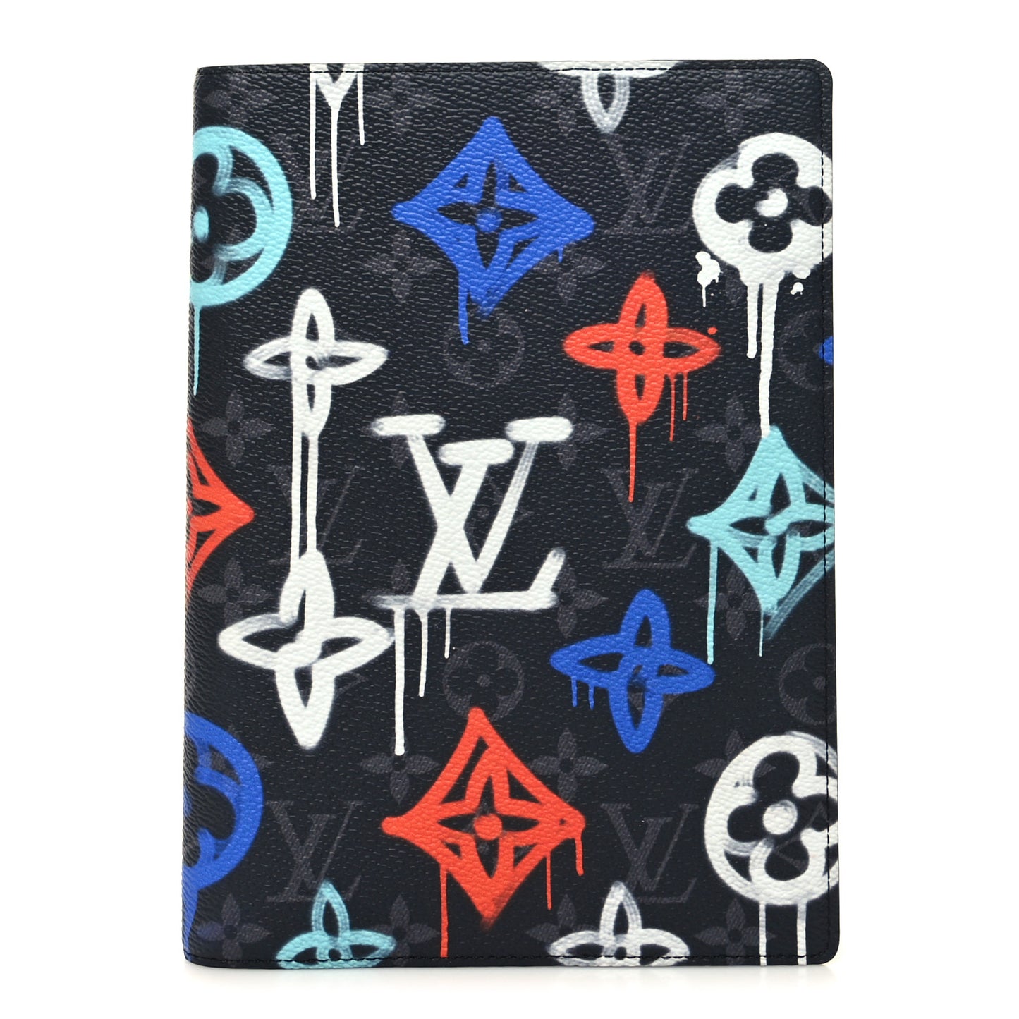 Monogram Eclipse LV Graffiti Auguste Notebook Cover Multicolor