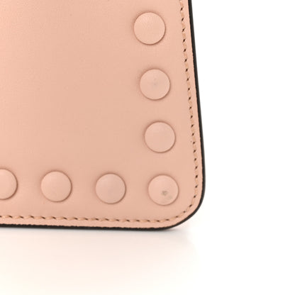 Fendi Vitello King Luxor Shiny Nappa Studded Medium Peekaboo I SEE U East West Satchel Light Rose 15 of 15