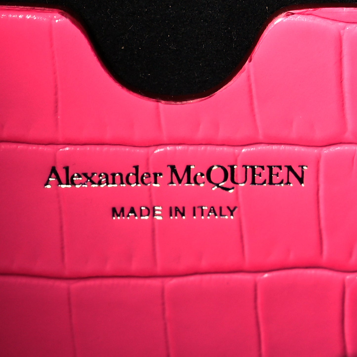 Calfskin Crocodile Embossed Skull Mini Crossbody Bag Pink