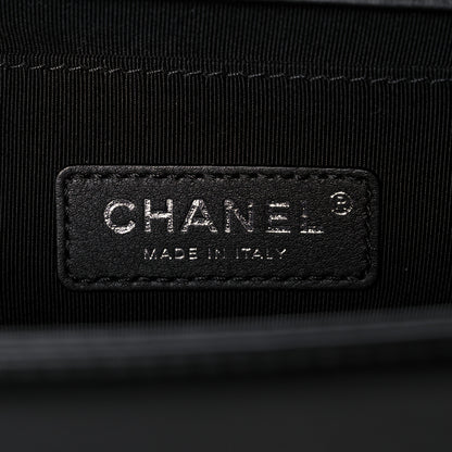 Chanel Calfskin Pearl Tweed Medium Boy Flap Black 6 of 12