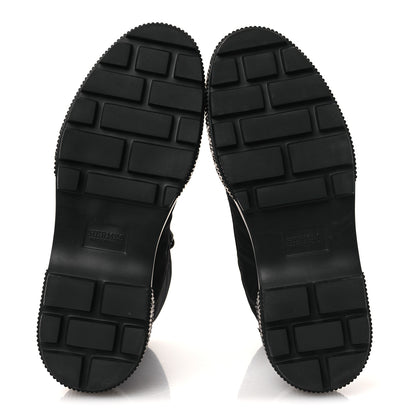Hermes Calfskin Parachute Fresh Ankle Boots 38 Black 7 of 12