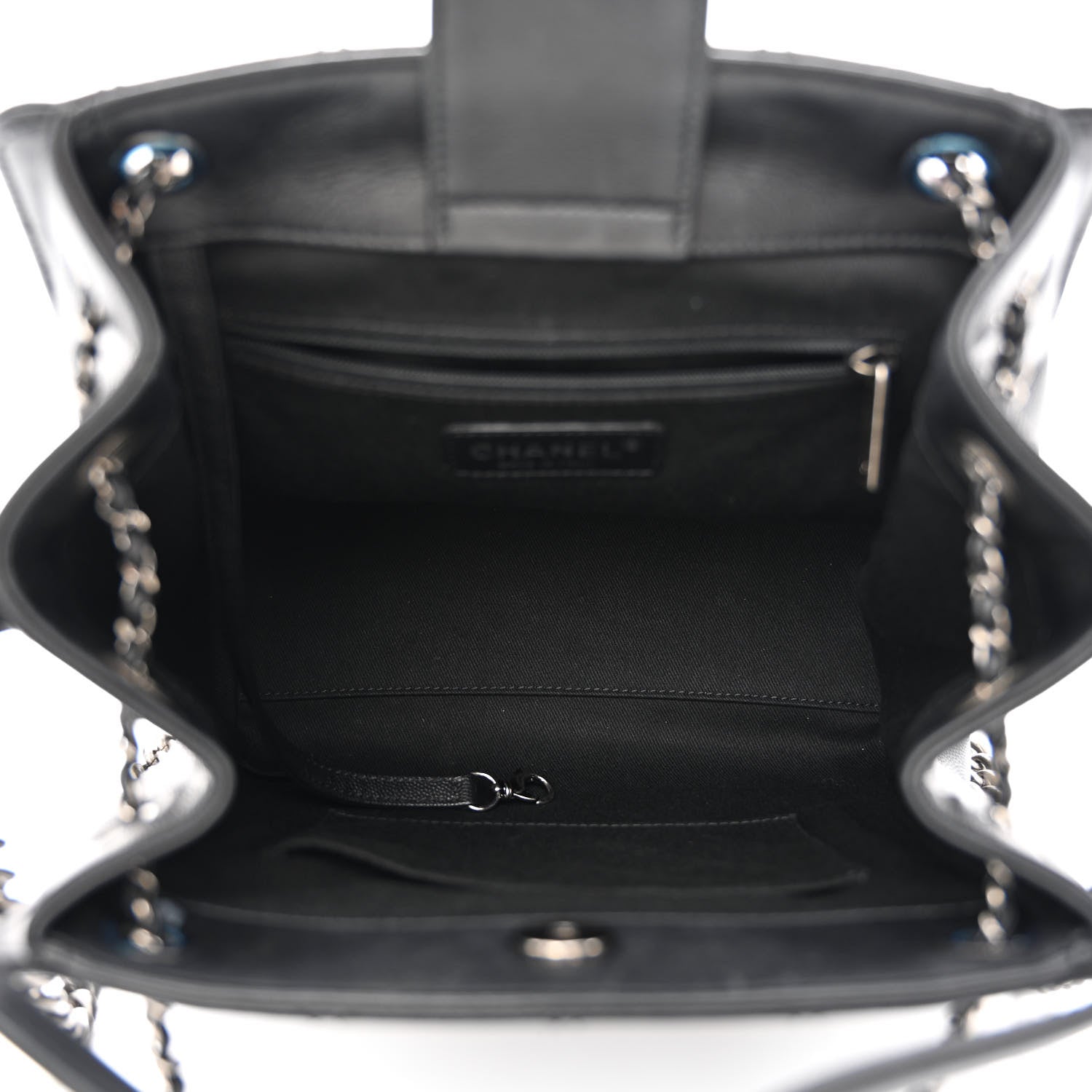 Chanel Caviar Quilted Medium CC Bucket Bag Black 5 of 10