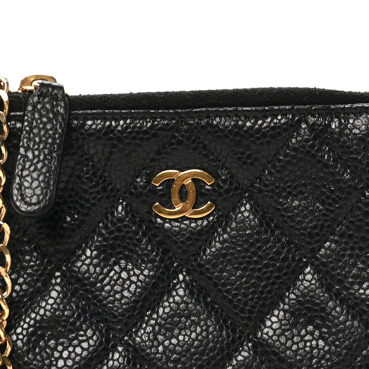 Chanel Caviar Quilted Key Holder Case Black 8 of 9