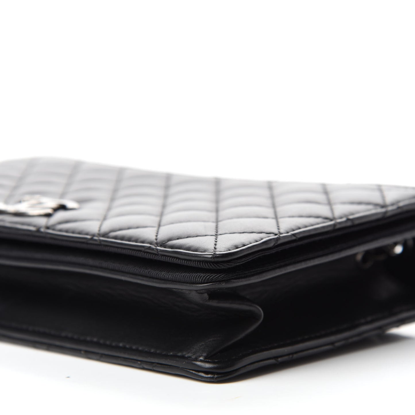 Calfskin Quilted Small Ballerine Flap Black
