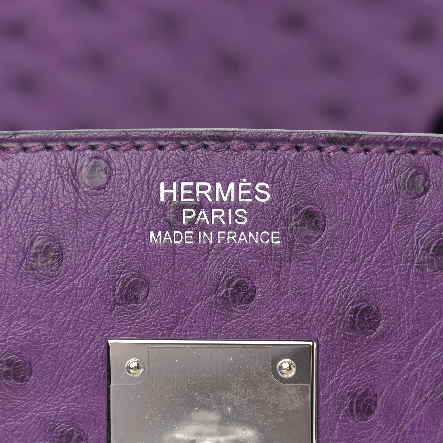 Hermes Ostrich Birkin 30 Violine 6 of 14