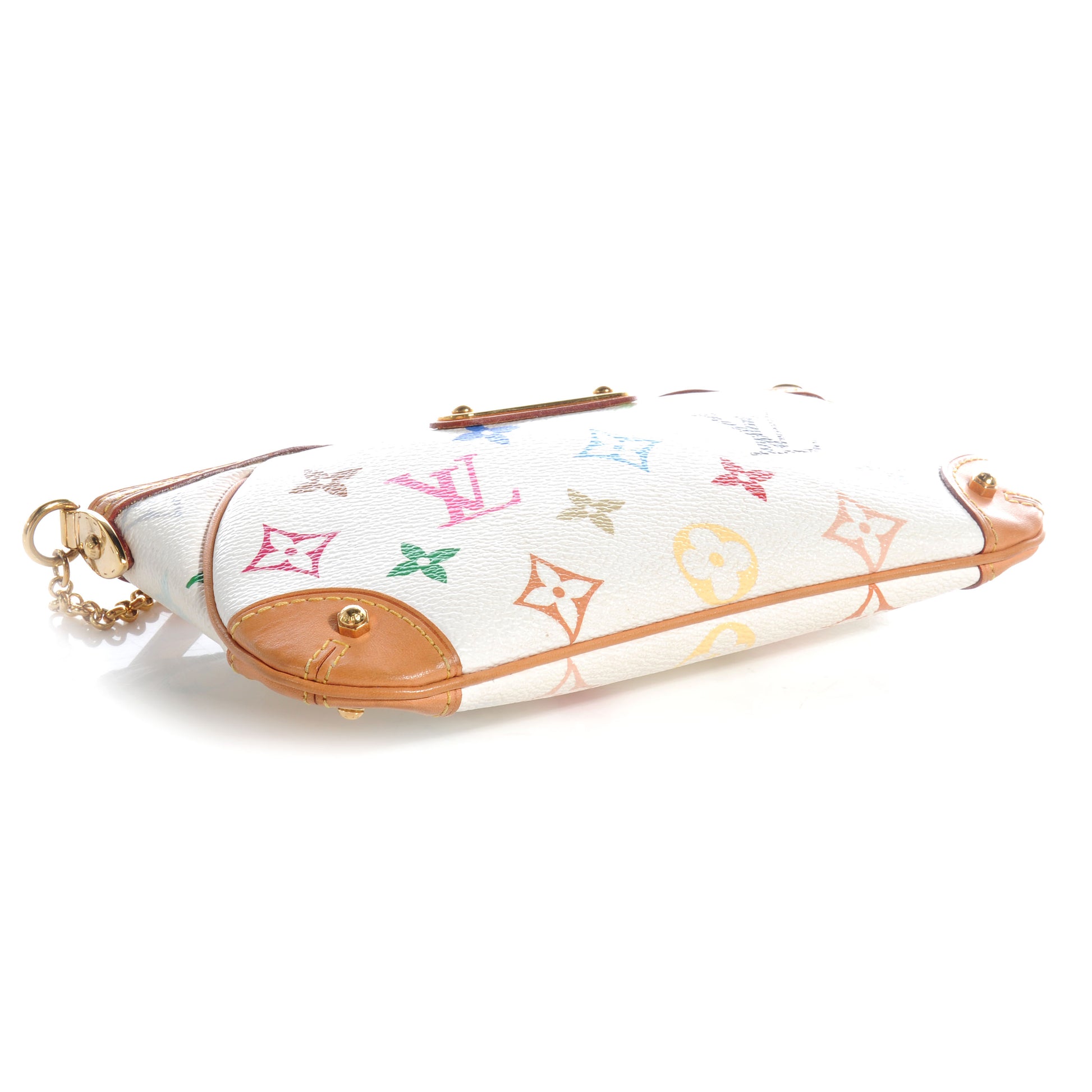 Louis Vuitton Monogram Milla Clutch MM White 4 of 8