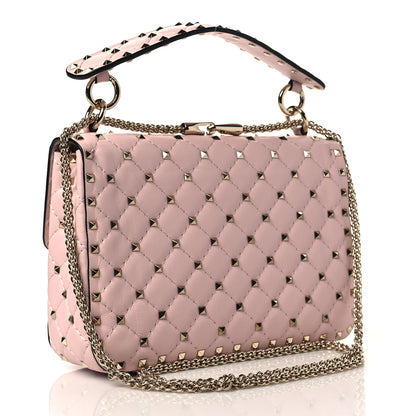 Valentino Garavani Nappa Medium Rockstud Spike Shoulder Bag Water Rose 3 of 6