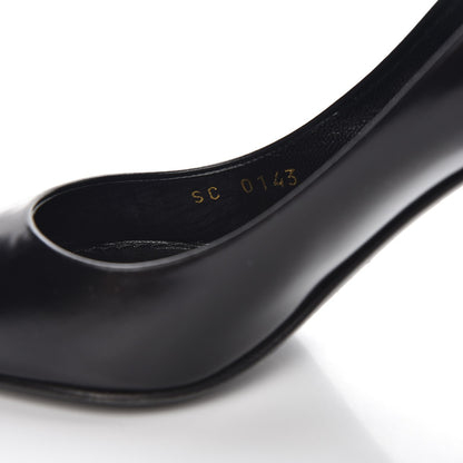 Louis Vuitton Patent Calfskin Cap Toe Pumps 35.5 Black 8 of 8