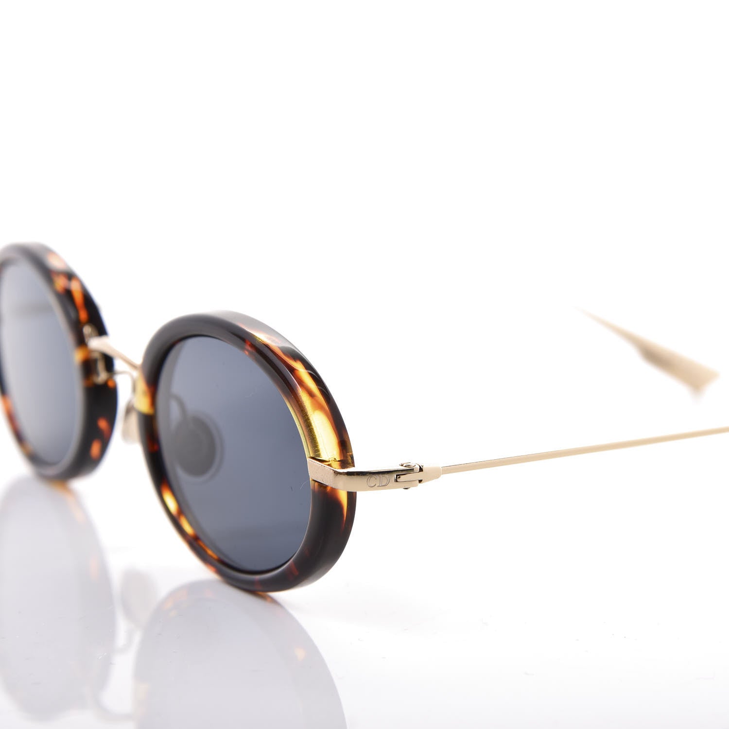 Christian Dior Acetate Metal DiorHypnotic 2 Sunglasses Havana Gold 9 of 10