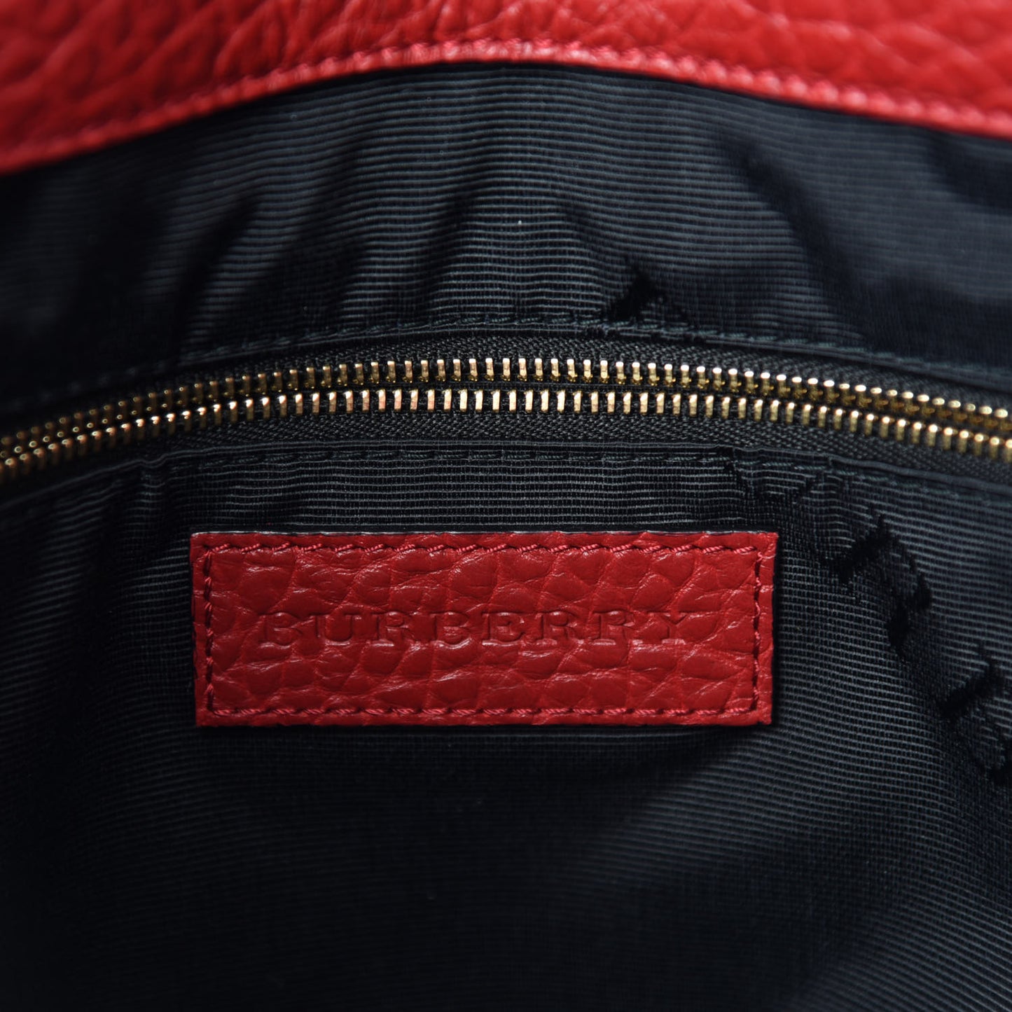 Heritage Grain Check Embossed Medium Dewsbury Tote Military Red