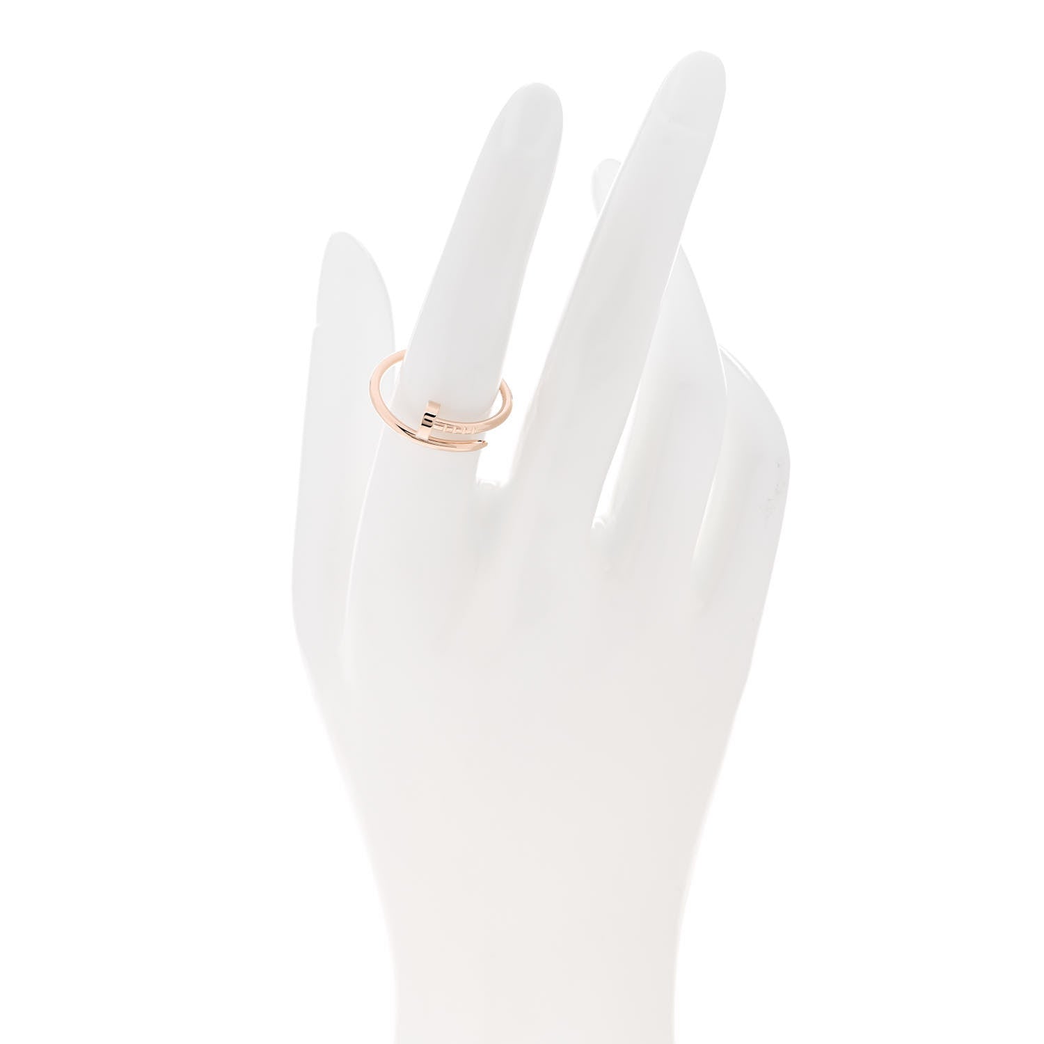 Cartier 18K Pink Gold Small Juste Un Clou Ring 56 7.5 2 of 5