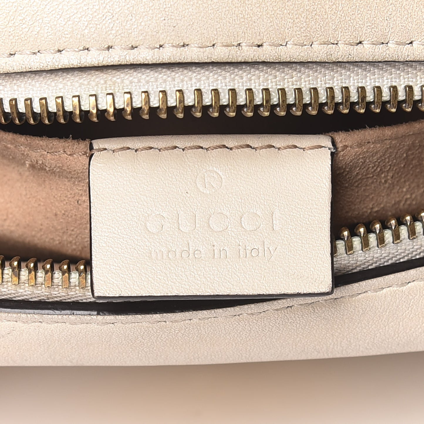 Calfskin Matelasse Mini GG Marmont Chain Shoulder Bag White