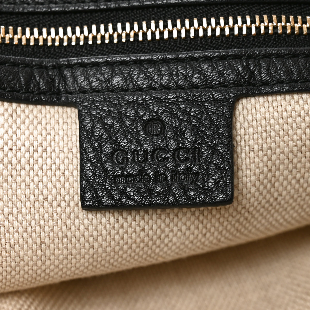 Gucci Pebbled Calfskin Medium Soho Shoulder Bag Black 6 of 10