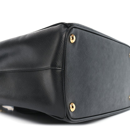 Prada Saffiano Medium Galleria Double Zip Tote Black 8 of 9