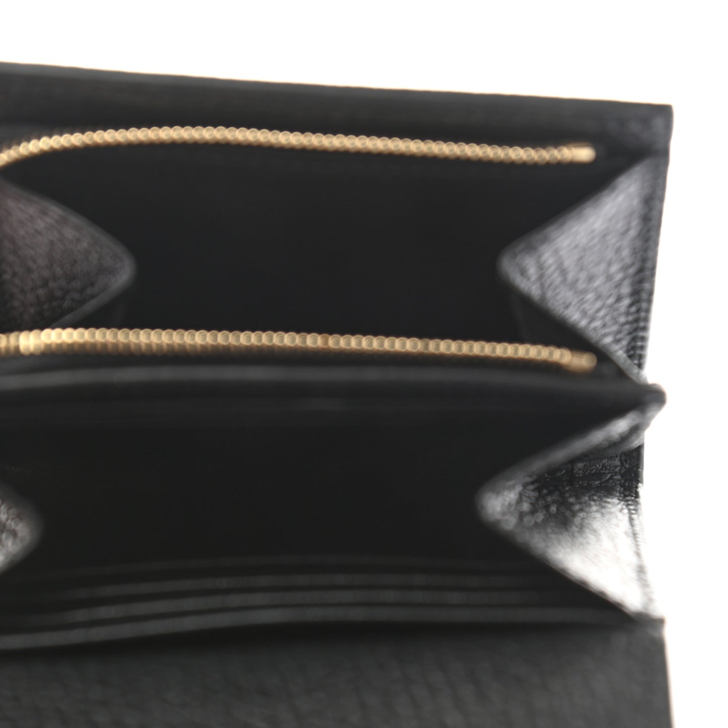 Dollar Calfskin GG Supreme Monogram Medium GG Marmont Wallet Black Beige Ebony