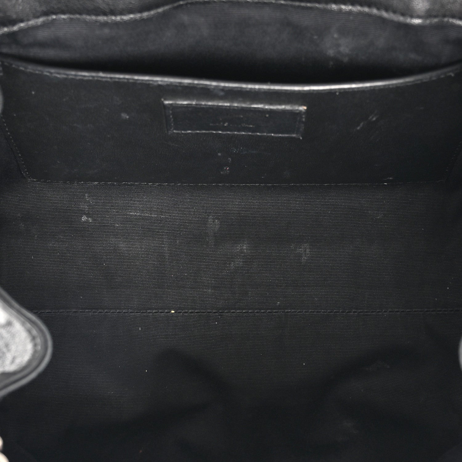 Saint Laurent Pebbled Lambskin Chevron Monogram Small Nolita Black 5 of 17