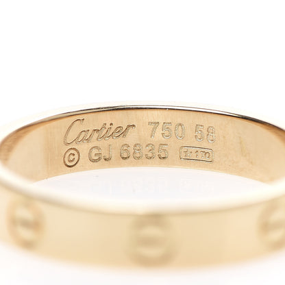 Cartier 18K Yellow Gold 3.5mm LOVE Wedding Band Ring 58 8.25 4 of 4
